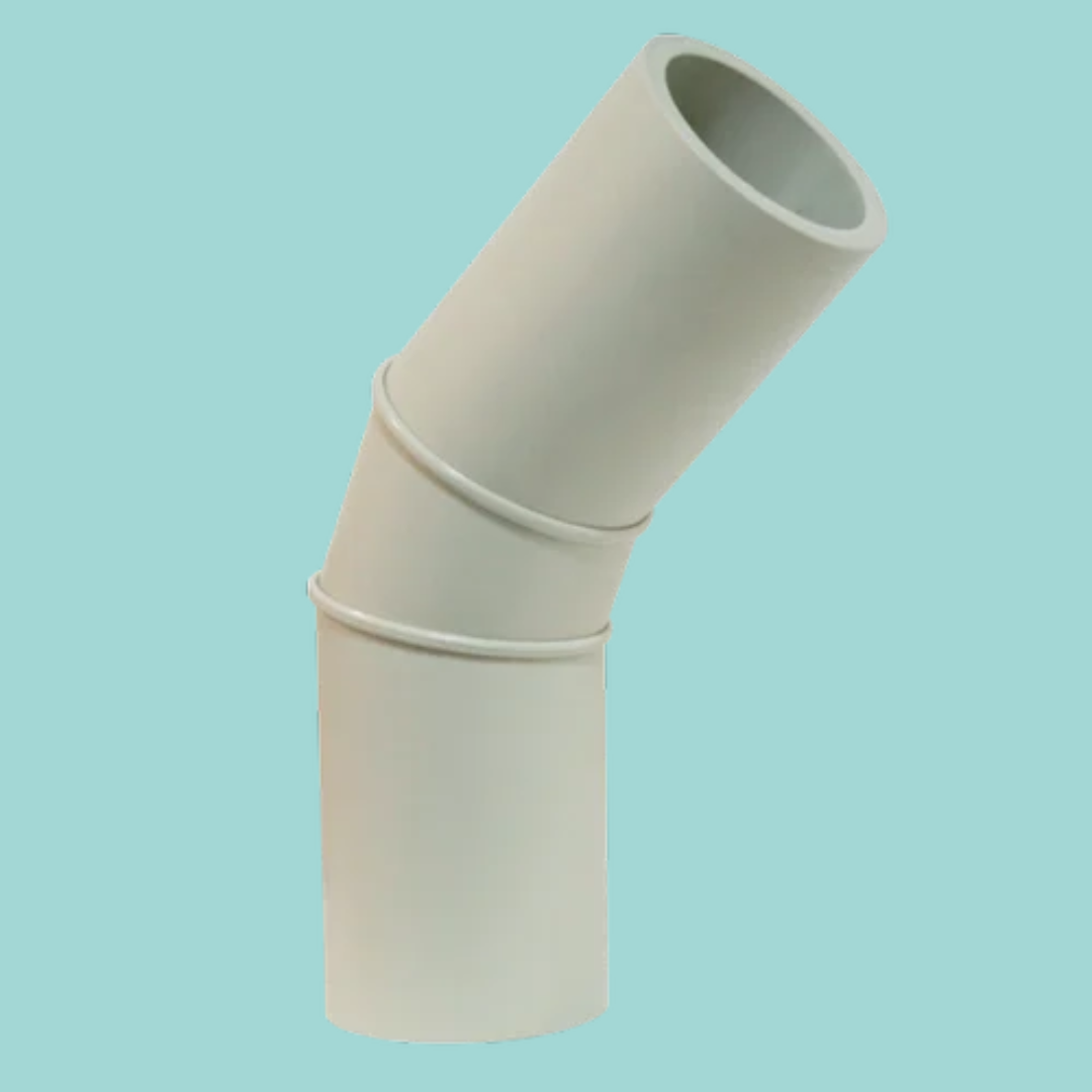 25 Degree White HDPE Bend fitting